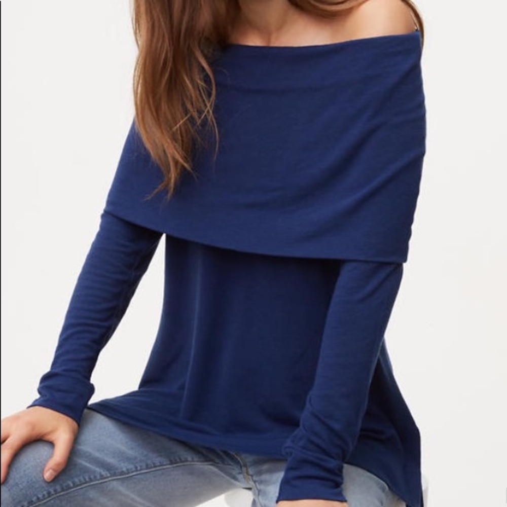 LOFT Foldover Tunic Size Small NWT